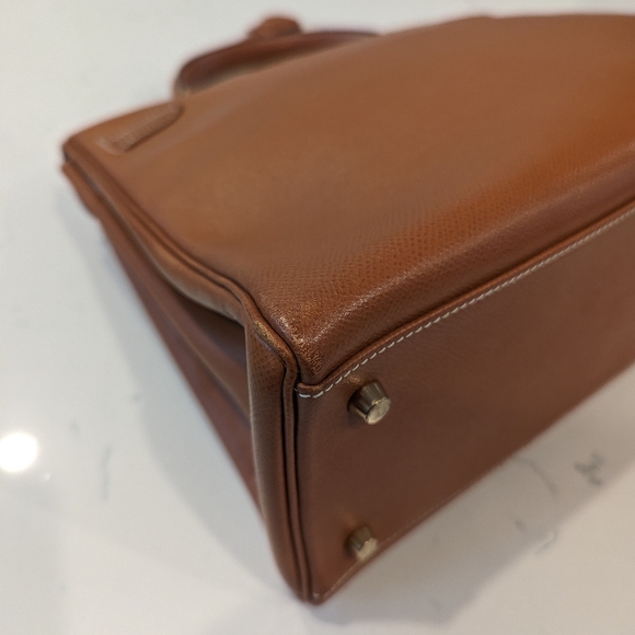 Hermes Kelly 35 Courchevel Gold on Gold - Picture 8 of 15